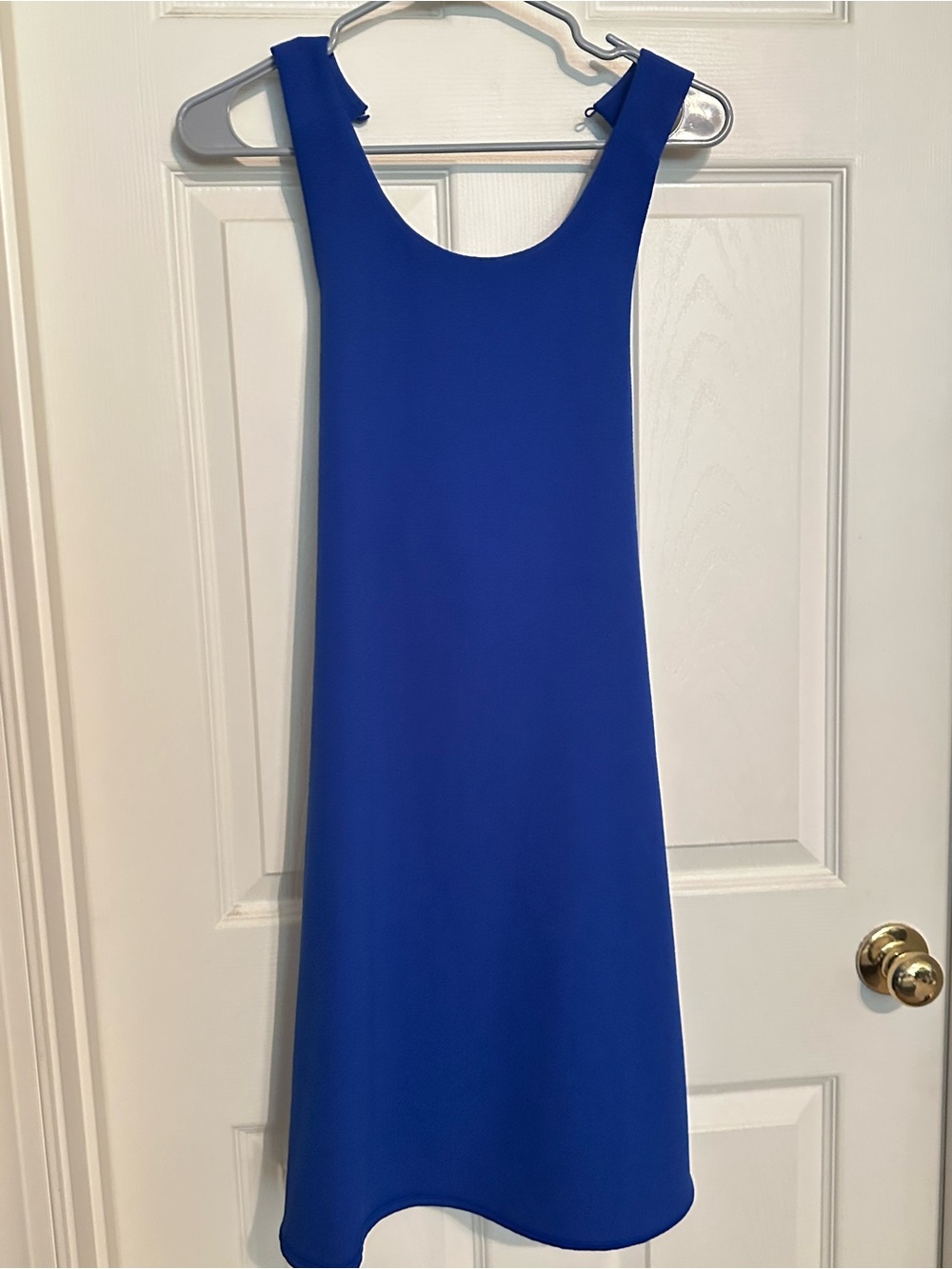 J.O.A. Royal Blue Midi A-Line Dress